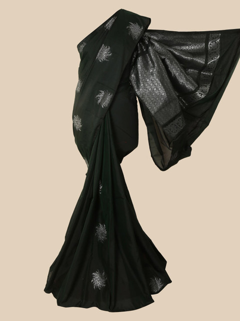 

Pothys Green Woven Design Silk Cotton Saree