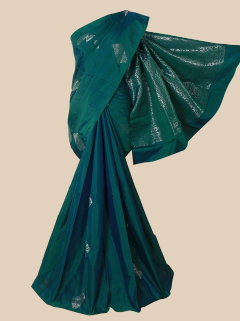 

Pothys Green Ethnic Motifs Silk Cotton Saree