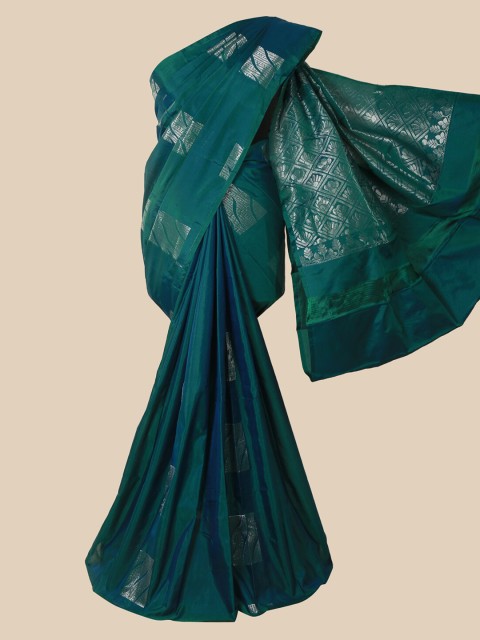 

Pothys Green Woven Design Zari Silk Cotton Saree