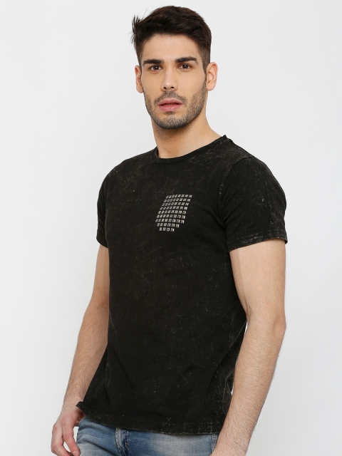 

Rex Straut Jeans Men Black Slim Fit T-shirt