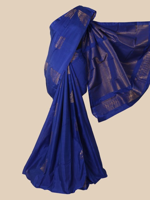 

Pothys Blue Ethnic Motifs Zari Silk Cotton Saree