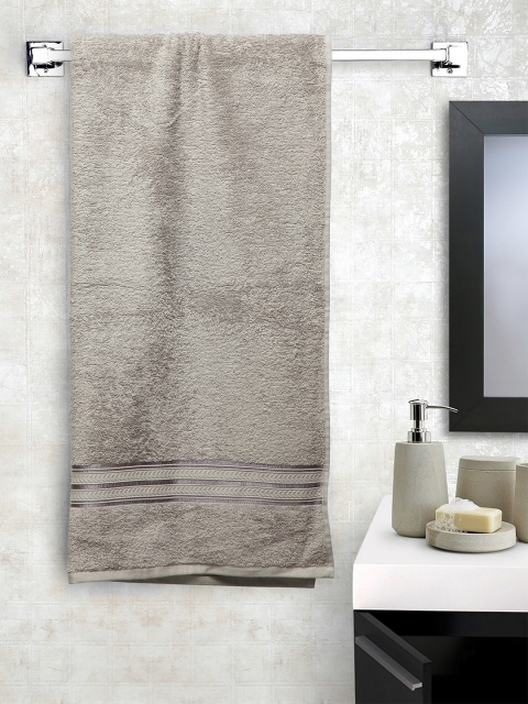 

Trident Unisex Metallic-Coloured Solid 400 GSM Pure Cotton Bath Towel