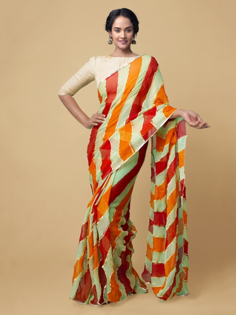 

Unnati Silks Multi Woven Design Baluchari Saree
