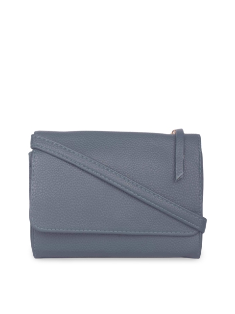 

Bagkok Womans Grey Solid Sling Bag