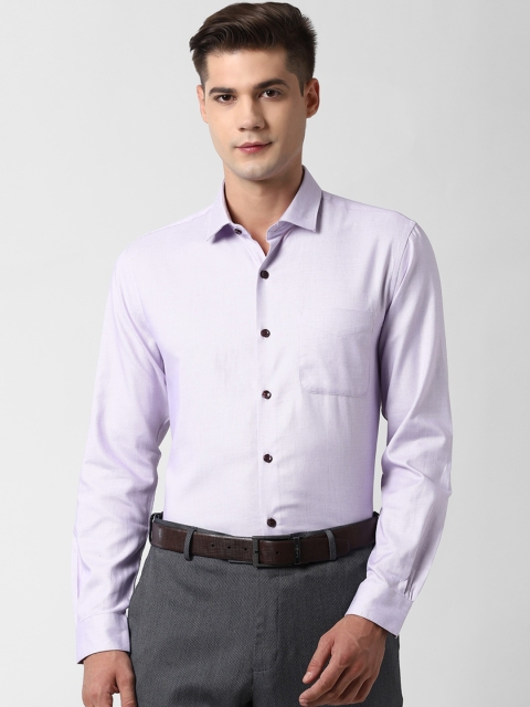 

Peter England Elite Men Purple Slim Fit Cotton Formal Shirt