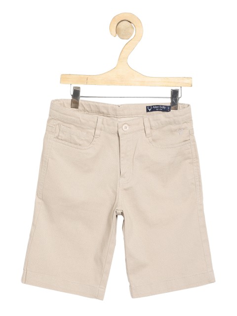 

Allen Solly Junior Boys Beige Mid-Rise Regular Shorts