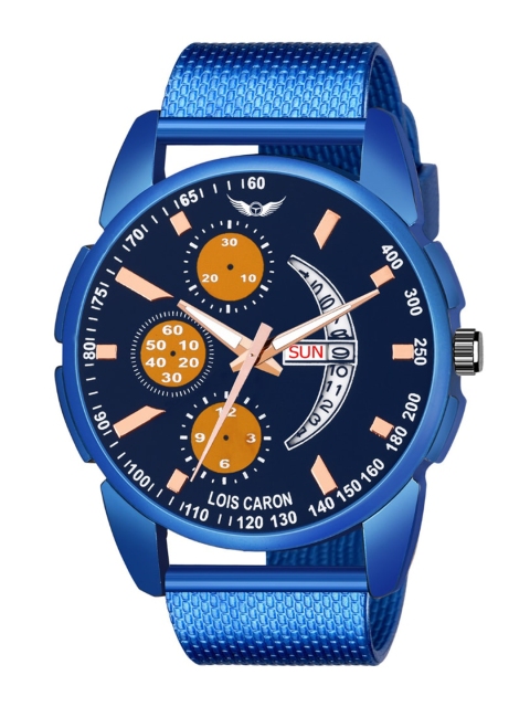 

LOIS CARON Men Blue Dial & Blue Straps Analogue Watch MLC-8221