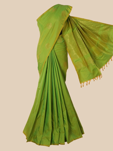 

Pothys Green Woven Design Silk Cotton Saree