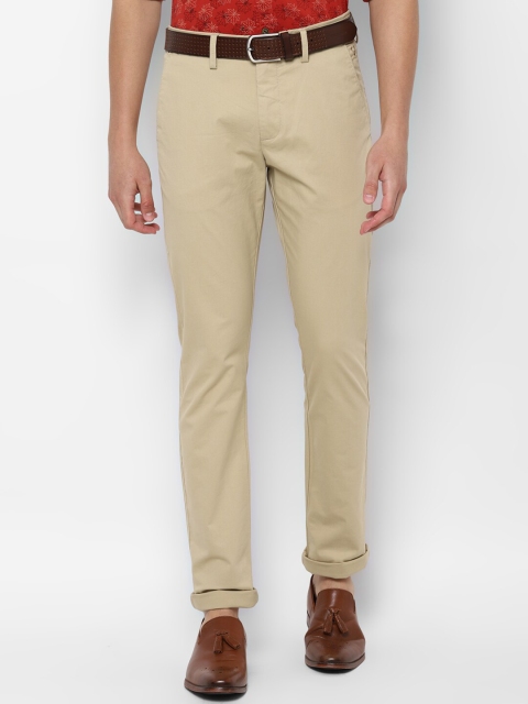 

Allen Solly Men Khaki Slim Fit Formal Trousers