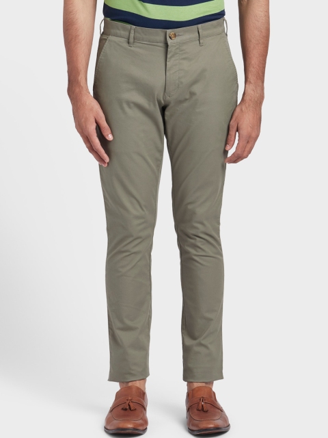 

ColorPlus Men Green Regular Trousers