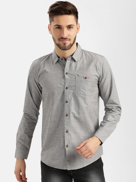 

V2 Value & Variety Men Grey Casual Shirt