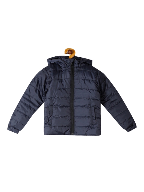 

Cherokee Boys Blue Solid Padded Jacket