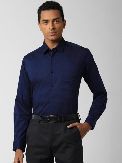 

Peter England Men Blue Slim Fit Pure Cotton Formal Shirt