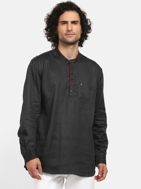 

V2 Value & Variety Men Black Mandarin Collar Kurta