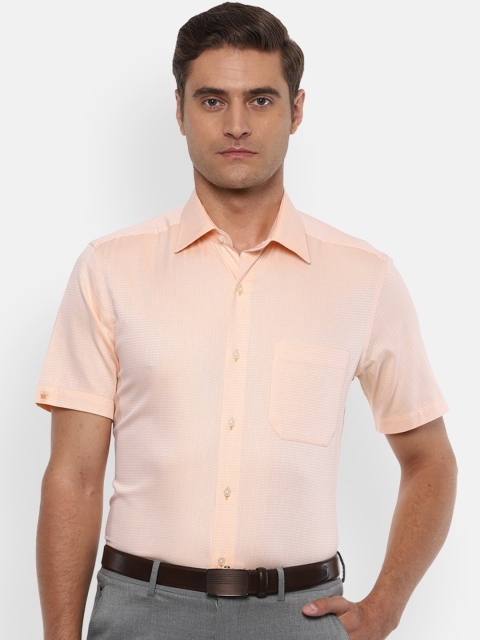 

Louis Philippe Men Peach Casual Shirt