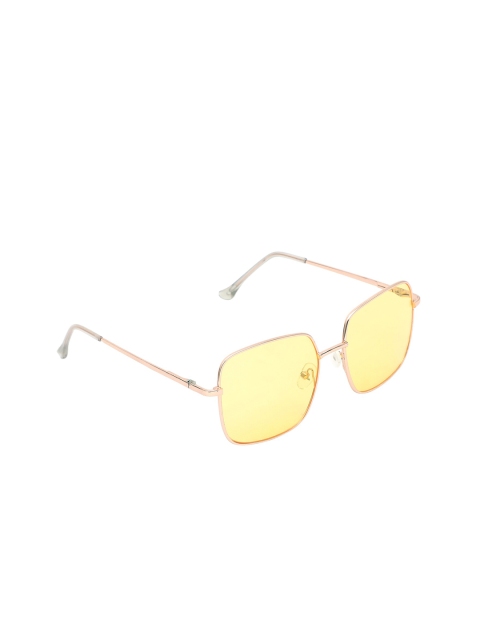

Spiky Kids Yellow Lens & Gold-Toned Rectangle Sunglasses SWRE_GOL_YLW