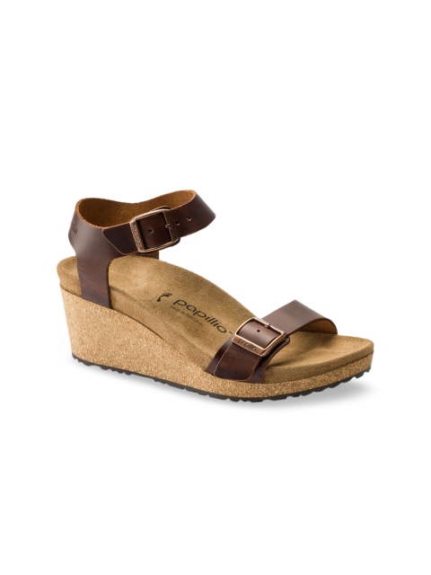 

Birkenstock Women Soley Brown Wedges