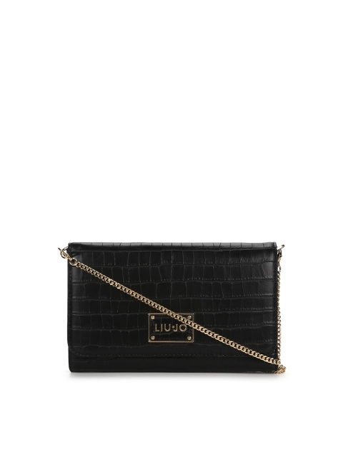 

LIU JO Black Checked Purse Clutch