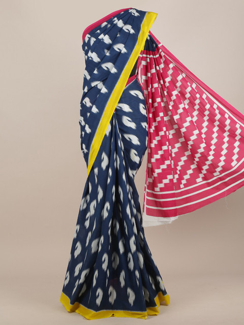 

Pothys Women Blue & Red Printed Saree