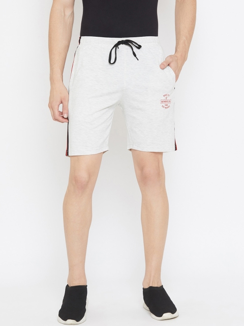 

Duke Men White High-Rise Regular Shorts