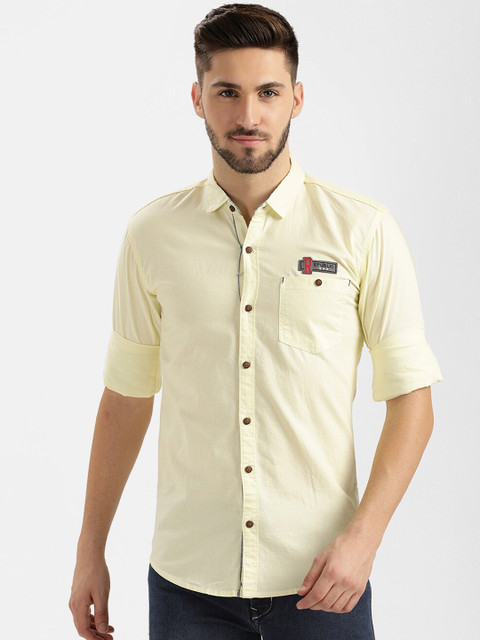 

V2 Value & Variety Men Yellow Casual Shirt