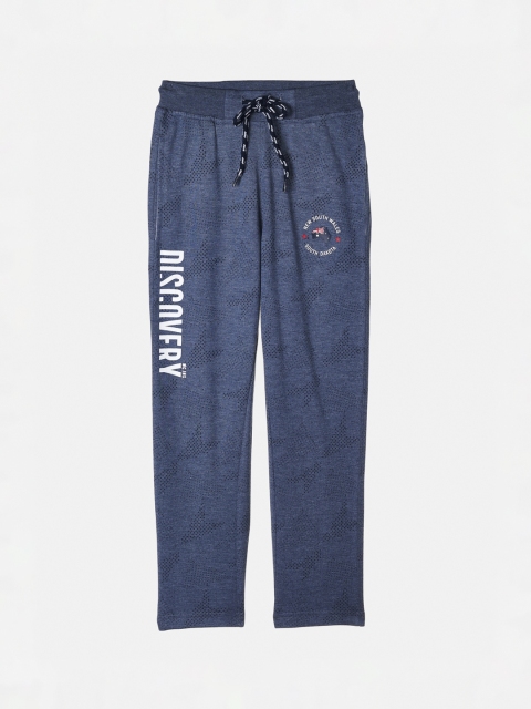 

Monte Carlo Boys Navy Blue Solid Track Pants