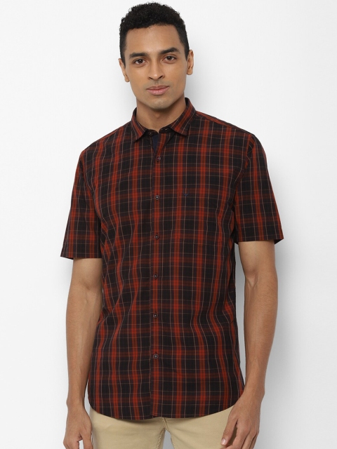 

Allen Solly Men Black Slim Fit Tartan Checks Casual Shirt