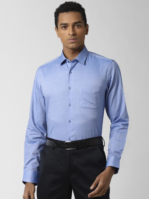 

Peter England Men Blue Slim Fit Casual Shirt