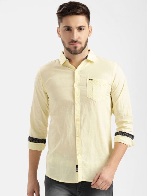 

V2 Value & Variety Men Yellow Casual Shirt