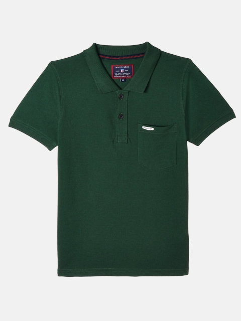 

Monte Carlo Boys Green Polo Collar T-shirt