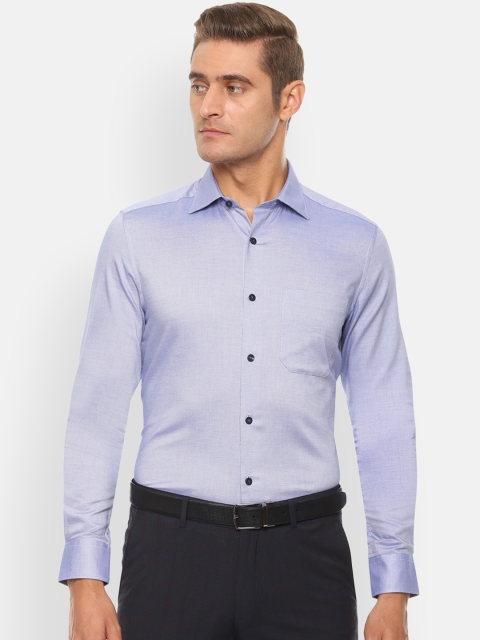 

Louis Philippe Men Blue Casual Shirt