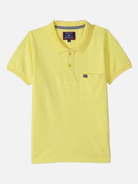 

Monte Carlo Boys Yellow Polo Collar T-shirt