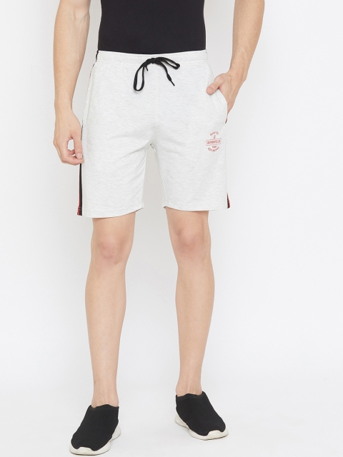 

Duke Men White High-Rise Regular Shorts