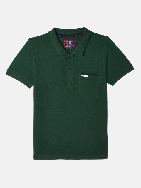 

Monte Carlo Boys Green Polo Collar T-shirt