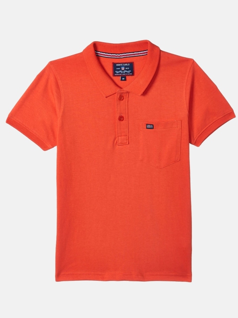 

Monte Carlo Boys Orange Polo Collar T-shirt