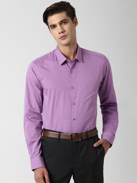 

Peter England Men Purple Slim Fit Casual Shirt