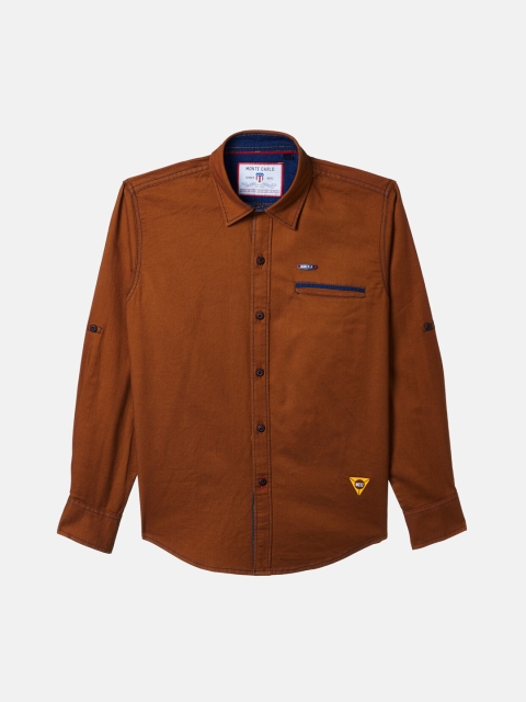 

Monte Carlo Boys Brown Casual Shirt