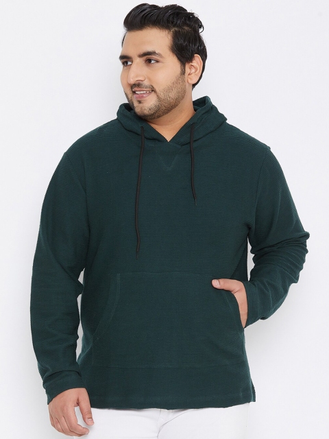 

Instafab Plus Men Green Sweatshirt