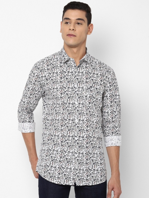 

Allen Solly Men White Slim Fit Printed Casual Shirt