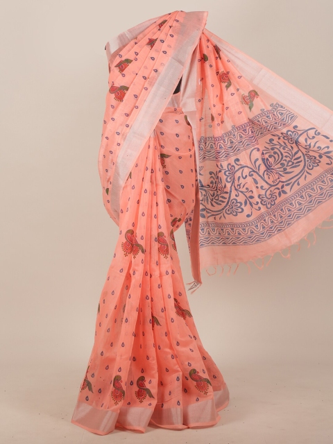 

Pothys Pink Ethnic Motifs Saree