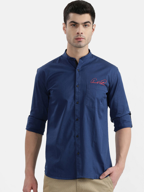 

V2 Value & Variety Men Navy Blue Casual Shirt