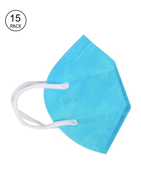 

Fashitale Adult Pack Of 15 Blue 5-Ply Reusable Protective N95 Masks