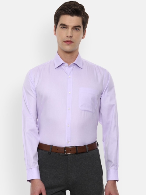 

Van Heusen Men Lavender Pure Cotton Formal Shirt