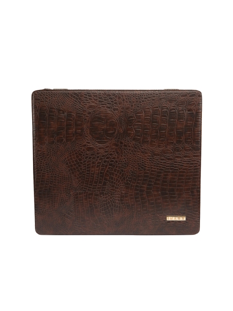 

IMARS Women Tan Brown Textured Trunk Box