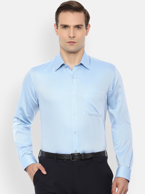 

Louis Philippe Men Blue Slim Fit Cotton Formal Shirt