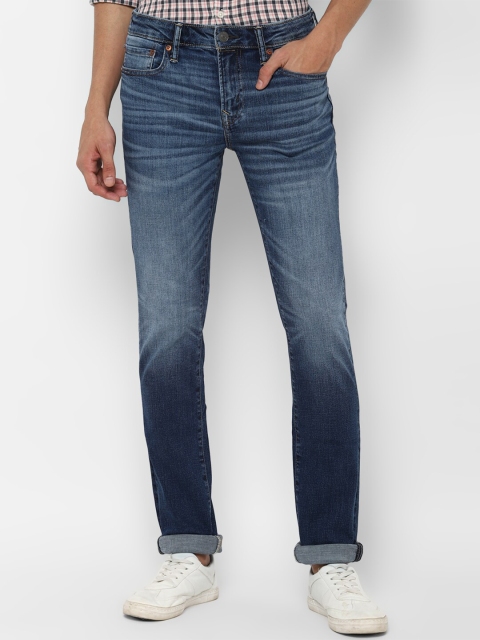 

AMERICAN EAGLE OUTFITTERS Men Blue Skinny Fit Heavy Fade Jeans