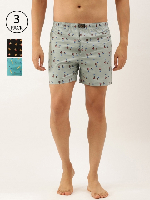 

Urban Dog Men Pack Of 3 Assorted Pure Cotton Boxers UDBX416_UDBX449_UDBX412