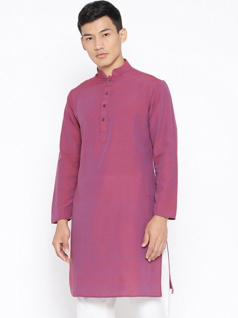 

SG LEMAN Men Purple Dual-Toned Kurta