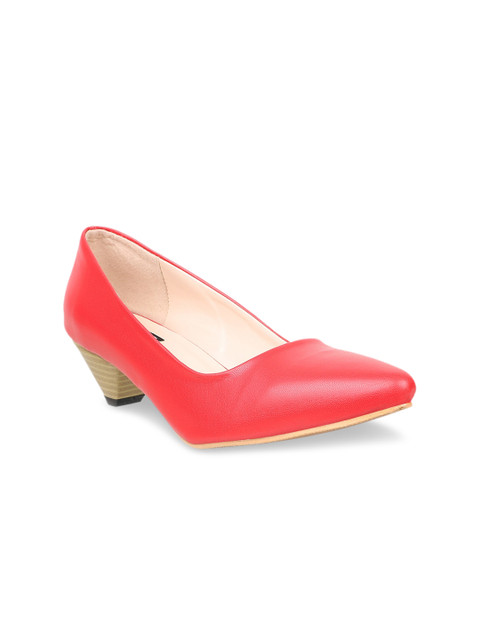 

Sherrif Shoes Red Block Pumps