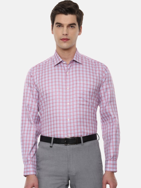 

Van Heusen Men Purple Checked Casual Shirt
